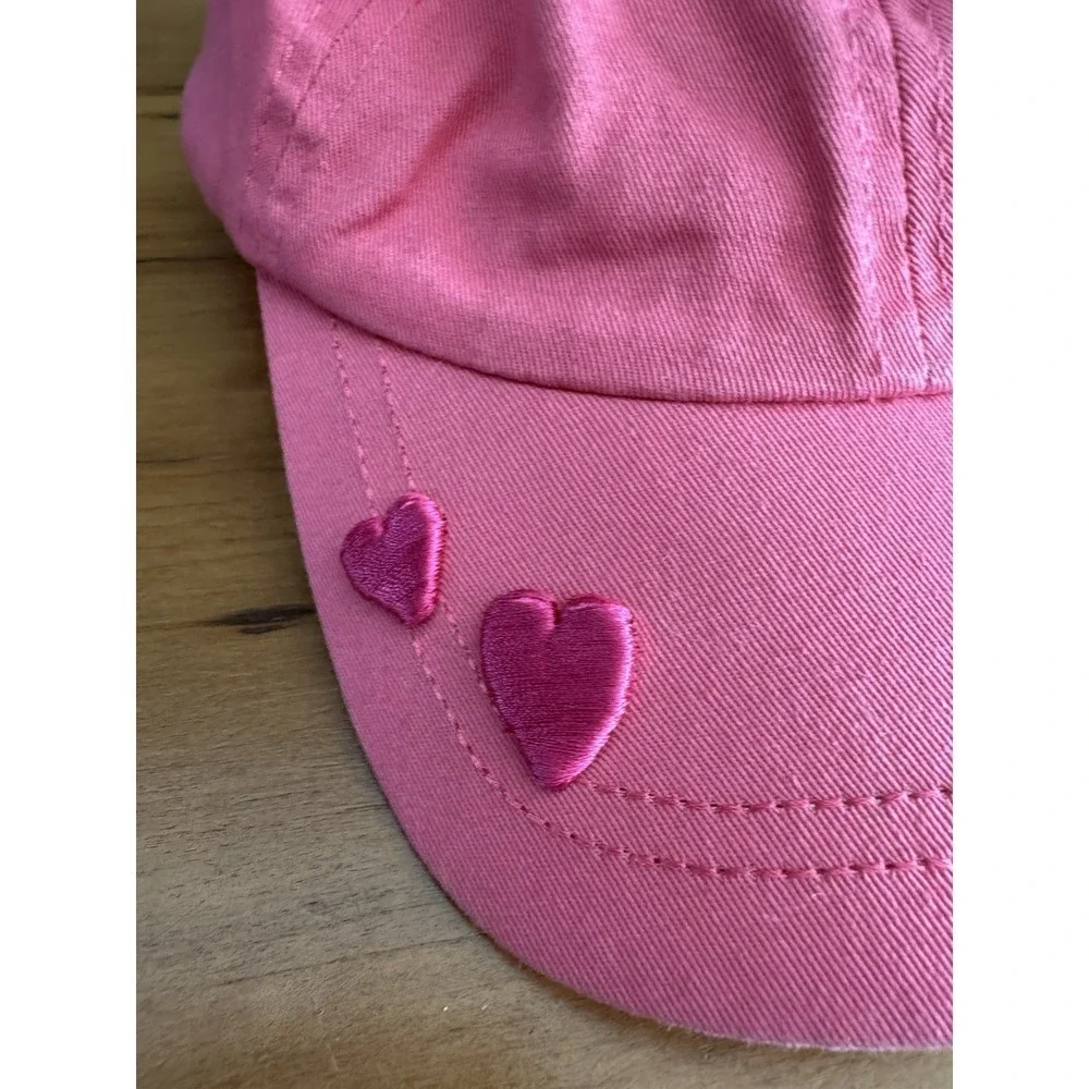 Pink Embroidered Women's Cap
